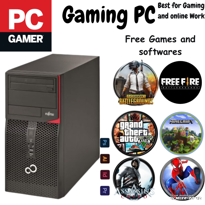 Fujitsu Gaming PC - i5 4th Gen, Customizable RAM, Storage & Graphics for Ultimate Performance