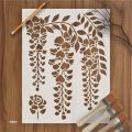 Wisteria Stencil Layering Stencils Wall Painting Scrapbook Coloring Embossing Album Decorative Template.. 