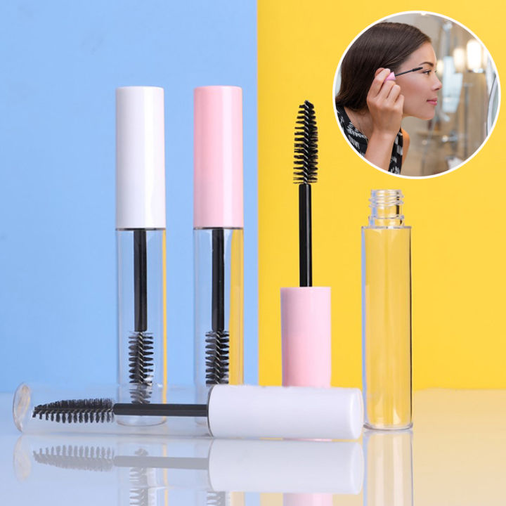 Pieces 10ml Empty Mascara Tube Wand Eyelash Container Bottle Sample Vials With Rubber Inserts 5