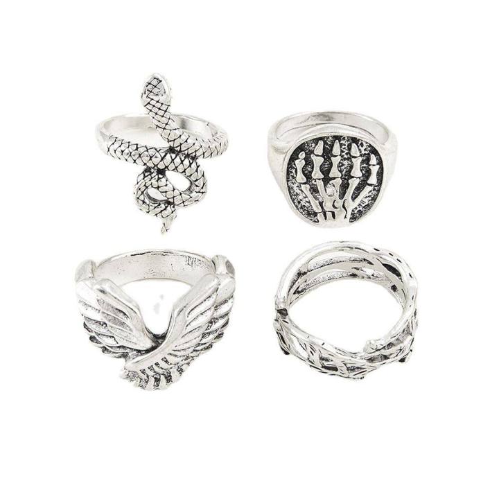 ARGETR%20Personality%20Vintage%20Unisex%20Geometry%20Fashion%20Jewelry%20Exaggerated%20Square%20Man%20Ring%20Snake%20Ring%20Korean%20Style%20Ring%20Punk%20Ring%20-%20Image%202