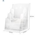 Childrenworld Brochure Display Stand Clear Acrylic 3-tier Brochure Holder Stand Wall Mount Countertop Display Rack for Flyers Magazines Booklets Southeast Asian Buyers' Choice. 