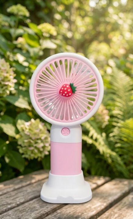 “CoolBreeze Mini USB Hand Fan – Portable Rechargeable 3-Speed Turbo ...