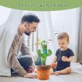 Talking Cactus Toy | Dancing & Singing Plush Cactus with Music, Voice Recording & Interactive Play | Electronic Twisting Cactus Doll for Kids | Fun, Educational & Adorable Home Decoration Gift. 
