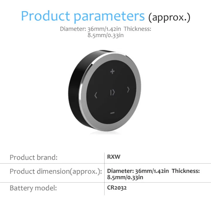 Nax-3c%20Kebidu%20Bluetooth%20Steering%20Wheel%20Remote%20Control%20Wireless%20Mp3%20Music%20Media%20Player%20For%20Android%20Ios%20Smartphone%20Car%20Button%20Control%20Kit%20-%20Black%20Color%20-%20Image%204