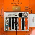 S100 7 IN 1 ULTRA 2 SMARTWATCH SERIES 8 ( 7 Straps+ Slicone Case ) ALWAYS ON DISPLAY STRAPS LOCK AND SCREWS. 
