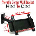 High Quality 14 Inch To 42 Inch Universal LCD LED TV Adjustable Wall Bracket Wall Mount Wall Stand Movable Wall Bracket Wall Mount Wall Stand Corner Wall Bracket Wall Mount Wall Stand Moving Wall Bracket Mount Stand 180 Degree Arm Wall Bracket Mount Stand. 