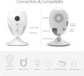 EZVIZ Indoor Security Camera 1080P, Motion Alert, Night Vision, Baby/Pet/Elder Monitoring, 135° Wide Angle, 2-Way Audio, Works with Alexa Google ( CS-CTQ2C (B01E2WF) Brand New Seal Pack). 