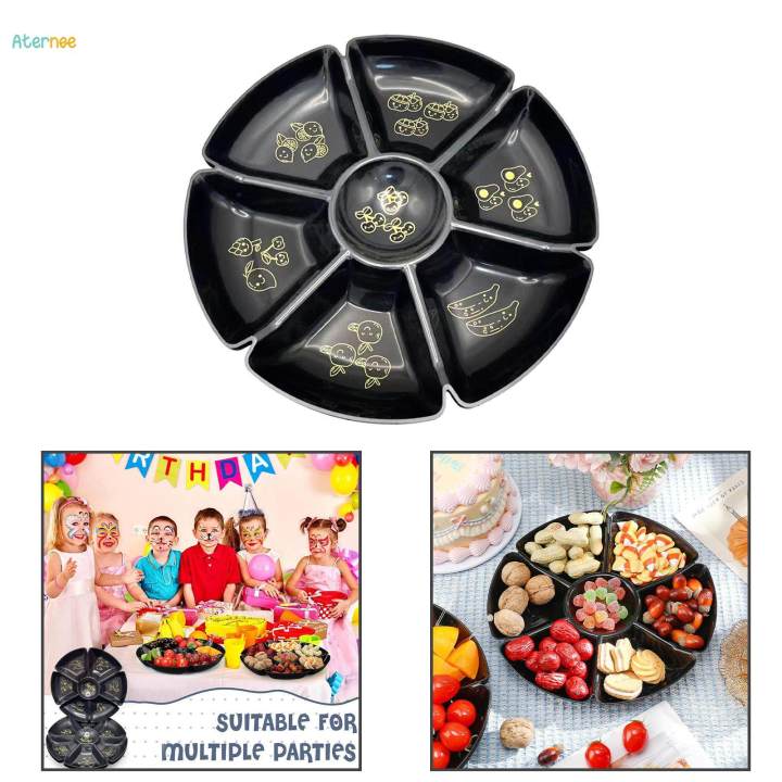 Divided Snack Serving Tray Candy and Nut Serving Platter for