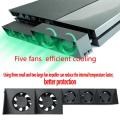 For PS4 5-Fan Playstation Cooling External Turbo Temperature Control Cooler. 