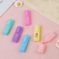 6Pcs/Lot Cute Cartoon Cat Highlighters School Office Stationery Students Drawing Supplies Kawaii Ice Cream Mini Paint Marker Pen. 