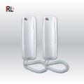 2 Set Cell Powered RL High Quality Audio Door Phone Intercom Inter-phone Wired Home Office Restaurants No Electricity Required. 