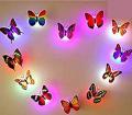Pack of 3 Glow In The Dark LED Butterfly Night Light Color Changing For Kids. 