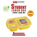 Student Lunch Box Large 1000 ML (With Three Portions) For School. 