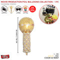Movie_Production_Accessories Foil Balloon Collection, Radio Microphone, Glasses, Hollywood Film Balloons, Reel & Clapboard, Camera Action For Birthday, Wedding, Events Party Decoration, Tiktoker, Blogger, Blog, Vlogger, Youtuber, Prop Balloons. 