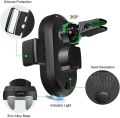 steanum Wireless Car Charger, Qi 10W Fast Charge Infrared Sensor Auto Clip Phone Holder Car Valve Mount Compatible with Galaxy s9/9+/8/8+/7, 7.5W Compatible with iPhone 11/11Pro/XS/XS. 
