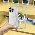 Iphone 16,15,14,13,12, Premium Spigen Magsafe Crystal Clear Ultra Hybrid Case Spigen Military Grade Protection Crystal Clear Spigen Magsafe Case. 