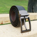 Double Sided Black Premium Dress Leather Belt For Men. 
