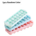 Round Love Ice Mold Reusable Silicone Ice Maker Cube Mold 14 Small Ice Hockey With Cover Double Plastic Ice Tray Kitchen Gadgets. 