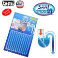 M.sale Pack Of 12 Sticks - Keeps Drain Clear & Odor-Free, All Year Long Kitchen Sink and Bathtub Drain Cleaner. 
