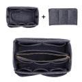 EverToner Purse Organizer Insert Felt Bag organizer with zipper Handbag and Tote Shaper Fit Tote Insert Organizer Bag. 