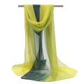 【Top-Rated Product】 Summer Sun Protection Scarf Soft Gradient Solid Color Pashmina Literature Anti-sunburn Neck Bandana Women. 