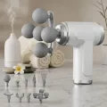 Electric Massager -Gun Massager Deep Tissue Muscle Massager  6 Speed Levels  9 Massage Heads  Rechargeable Portable Body Massage Gun  Full Body Pain Relief  Massager  Massager Machine-6 Speed Quiet Percussion Massage Gun for Pain Relief Gym Recovery. 