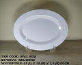 1 Piece Melamine Oval Dish 10 Inch - Serving Dish - Melamine Material. 