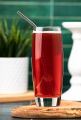 Pack of 4 Stainless Steel Straws + Straw Cleaning Brush | Metal Straw for Drinking Juice | Eco Friendly & Reusable. 