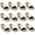 Practical 12X Kitchen Cupboard Door Cabinet Cup Drawer Furniture Antique Shell Pull Handle metal. 
