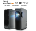 AUN MINI Projector WIFI Portable Home Theater Cinema Battery LED Projectors for 4k Movies. 
