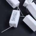 NXFDSIOZ 10 Pcs Axial Lead Ceramic Cement Resistor 0.5 Ohm 5W. 