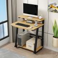 Computer Desk with Monitor Stand and Storage Shelves,Small Computer Desk Home Office Desk Study Table for Small Spaces. 