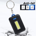 Portable Mini COB LED Keychain Flashlight 3 Mode Key Chain Keyring Flash Light Lamp Torch Pocket Emergency Light （Batteries not included）. 