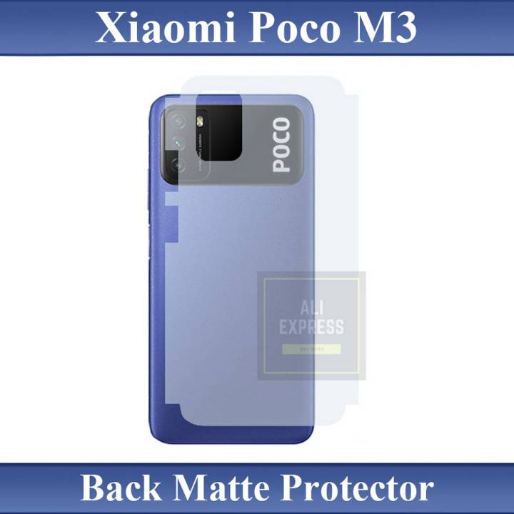 Xiaomi Poco M3 Back Matte Protector Soft Skin Sheet Soft Film Protector For Xiaomi Poco M3