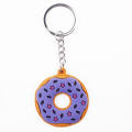 Cartoon Donut Keychains Cute Donuts PVC Key Ring Creative Pendant Car Keychain Ornaments Anime Accessories Gifts. 