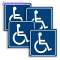 Disability Stickers 4 Sheets Disability Stickers Waterproof Scratch Resistant Clear Content Uv Resistant Disabled Wheelchair Sign Stickers Uv-resistant Disability Stickers. 
