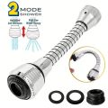 2 Mode Kitchen Faucet Water Stainless Steel Shower Saving High Pressure Nozzle Tap Adapter Bathroom Sink Spray Bathroom Shower 360 Degree. 