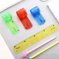 2Pcs Color Flexible Rulers Soft Bendable Plastic Rulers Duals Scale Bendable Flexible Rubber Rulers Clear Straight Ruler. 