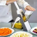 Multifunctional Vegetable Cutter Adjustable Grater Shredding Artifact Kitchen Slicing Mandolin Slicer Safe Vegetable Slicer All Food Chopper Vegetable Cutter Adjustable Dash Safe Mandoline Slicer 5 in 1 Vegetable Cutter. 