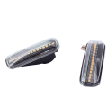Car LED Side Marker Turn Signal Light Yellow Running Light Position Lamp Accessories for Honda Civic 1995-2000 Transparent. 