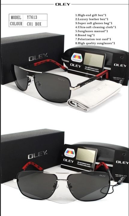 OLEY%20Men's%20Polarized%20Sunglasses%20Driving%20Goggles%20Oculos%20Support%20-%20Image%203