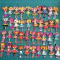 Original 8-10cm Lalaloopsy Little Sister Multi-style Dolls PVC Girls' Holiday Gift Collection Toys Pizazzazz. 