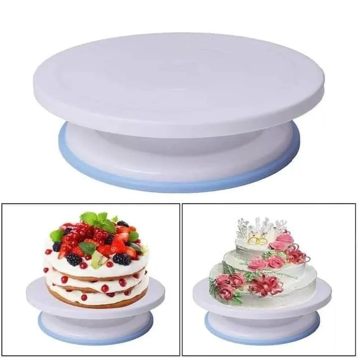 Kitchen%20Cake%20Decorating%20Icing%20Rotating%20Turntable%20Cake%20Stand%20Plastic%20-%20Image%203