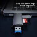 6 in 1 USB 3.0 Multi Card Reader Type C Micro Usb to U Disk TF SD Memory Card Reading Adapter Flash Drive Phone Laptop Accessory. 