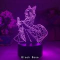 Kimetsu No Yaiba Nezuko Kamado Figure Led Night Lights for Bedroom Decor Nightlight Kids Child Table 3d Lamps Demon Slayer Gifts. 