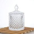 Green Apple Glassware Candy Jar - Dry Fruit Glass Jar. 