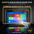 Magcubic C360 Pro Smart Projector | Touch & Pen Compatible | 4k Supported  | 350 ANSI Home Theater | Dual 5G WiFi Bluetooth Portable Projector With Auto Focus & Keystone | Voice Control Remote. 
