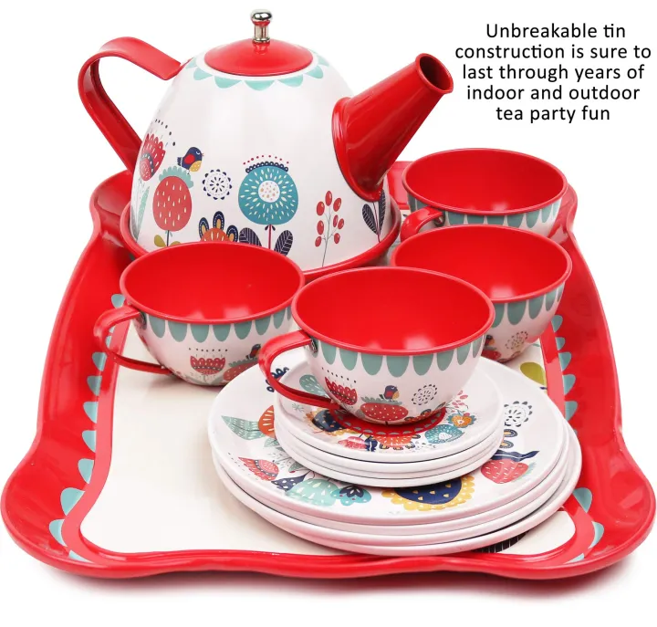 KIDS%20TEA%20SET%20FOR%20LITTLE%20GIRLS%20-%20TODDLERS%20AFTERNOON%20TEA%20TIME%20METAL%20PLAY%20SET%20(RANDOM%20COLOURS)%20-%20Image%204