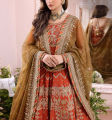 Heavy Embroidered Chiffon Dress With Multi EMb. Lace Dupatta Unstitched Code RCHI-882. 