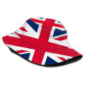 Queen's Hats Men Women British Bucket Hat Union Jack Reversible. 